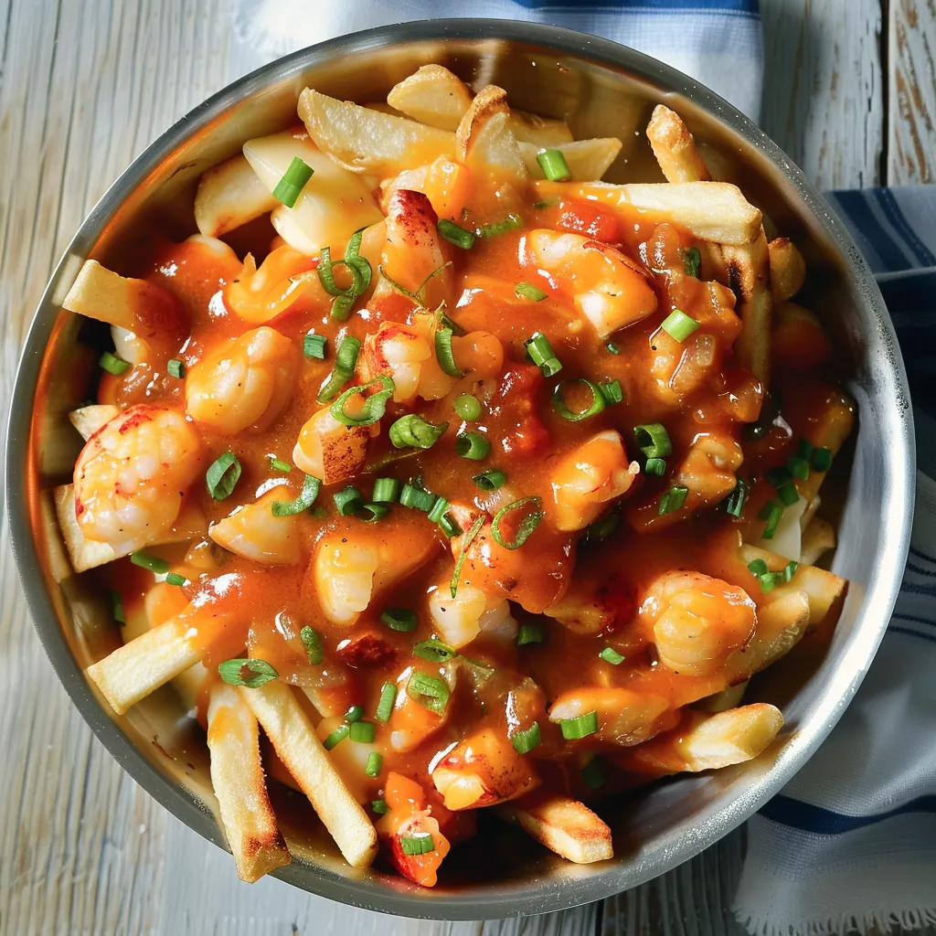 Savourez cette poutine au homard gourmand