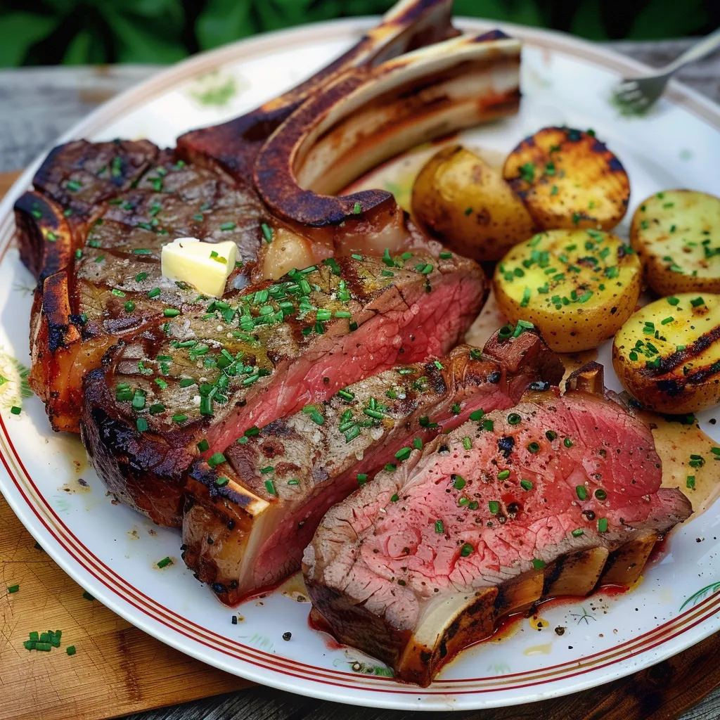 Bifteck tomahawk grillé facile
