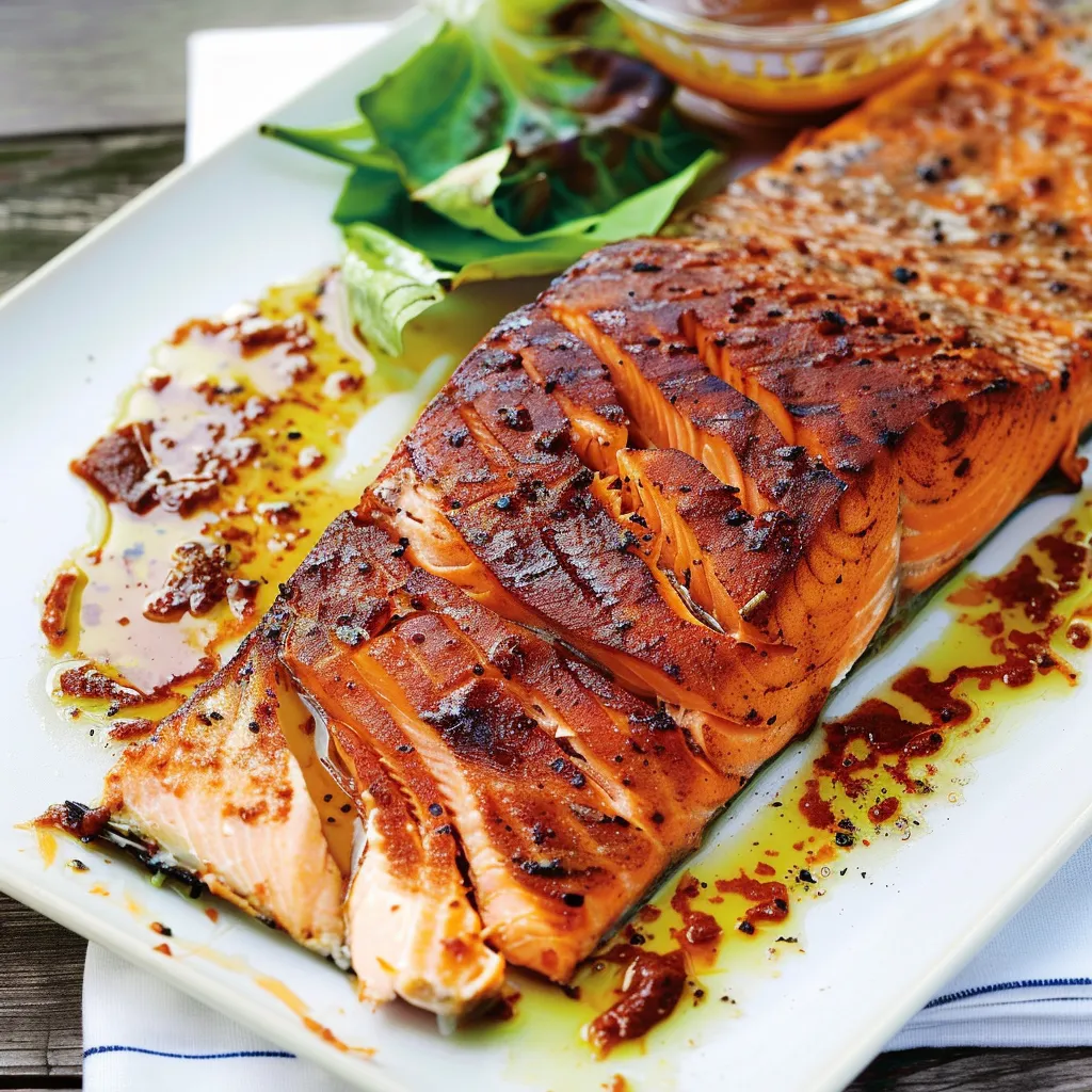 Saumon grillé au barbecue