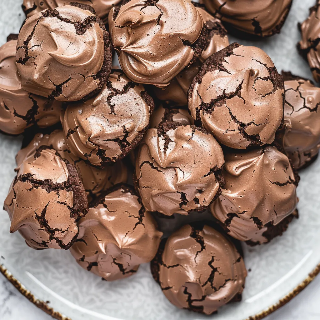Biscuits à la meringue au chocolat