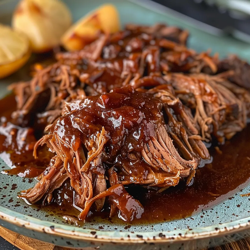 Bœuf Effiloché Fondant à la Sauce Barbecue Maison