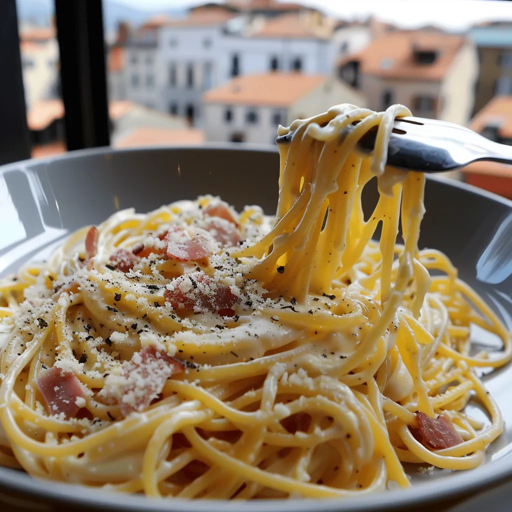 Spaghetti alla Carbonara italien