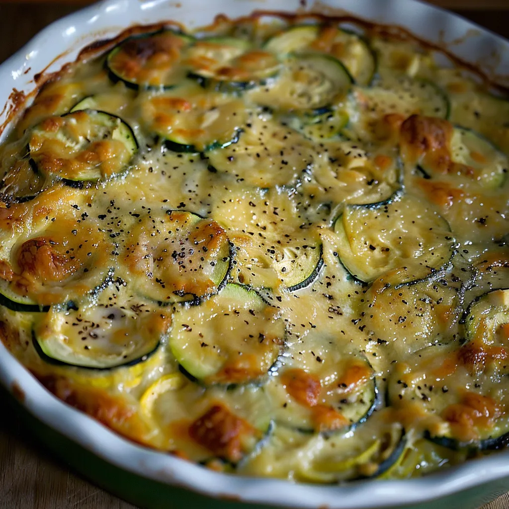 Gratin courgettes Bleu Auvergne