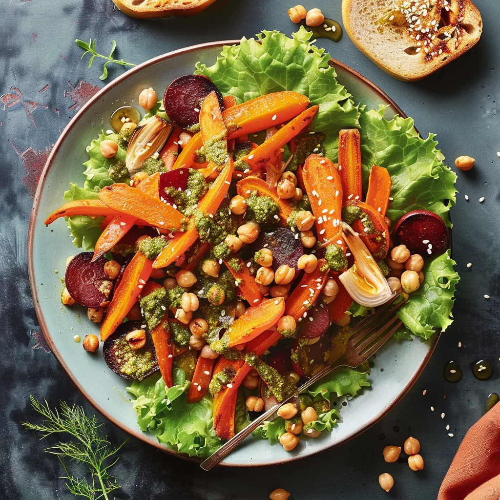 Salade carottes et pois chiches