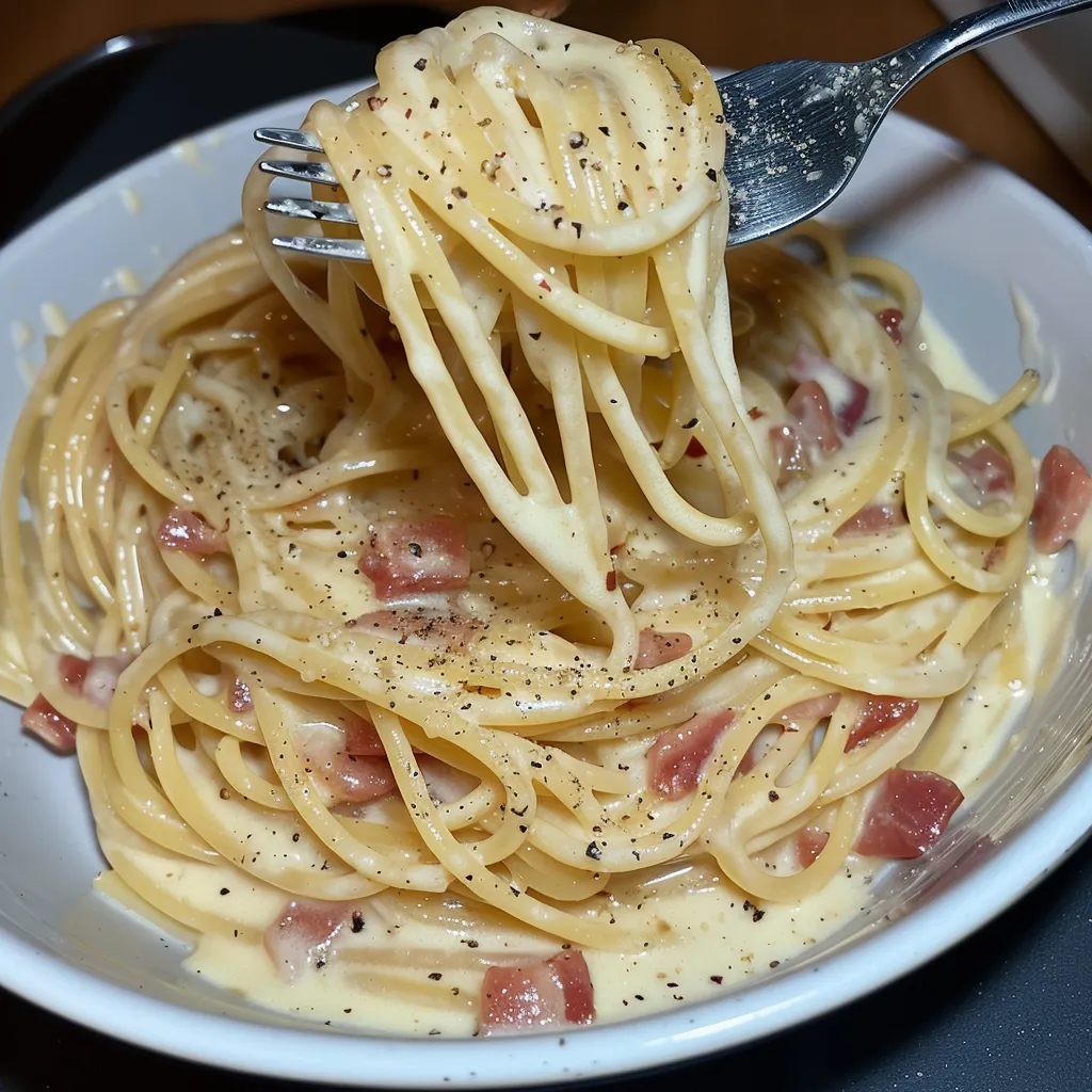 Carbonara classique italienne authentique et savoureuse