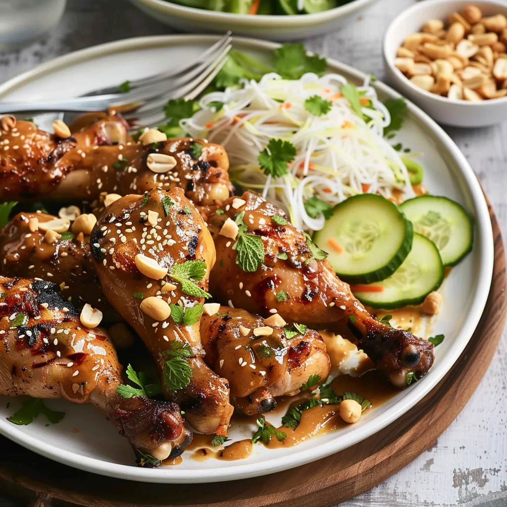 Pilons de poulet satay