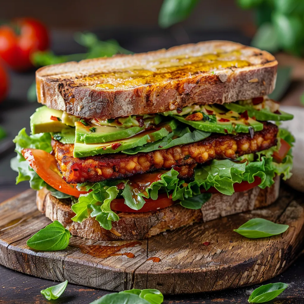 Sandwichs végés au tempeh