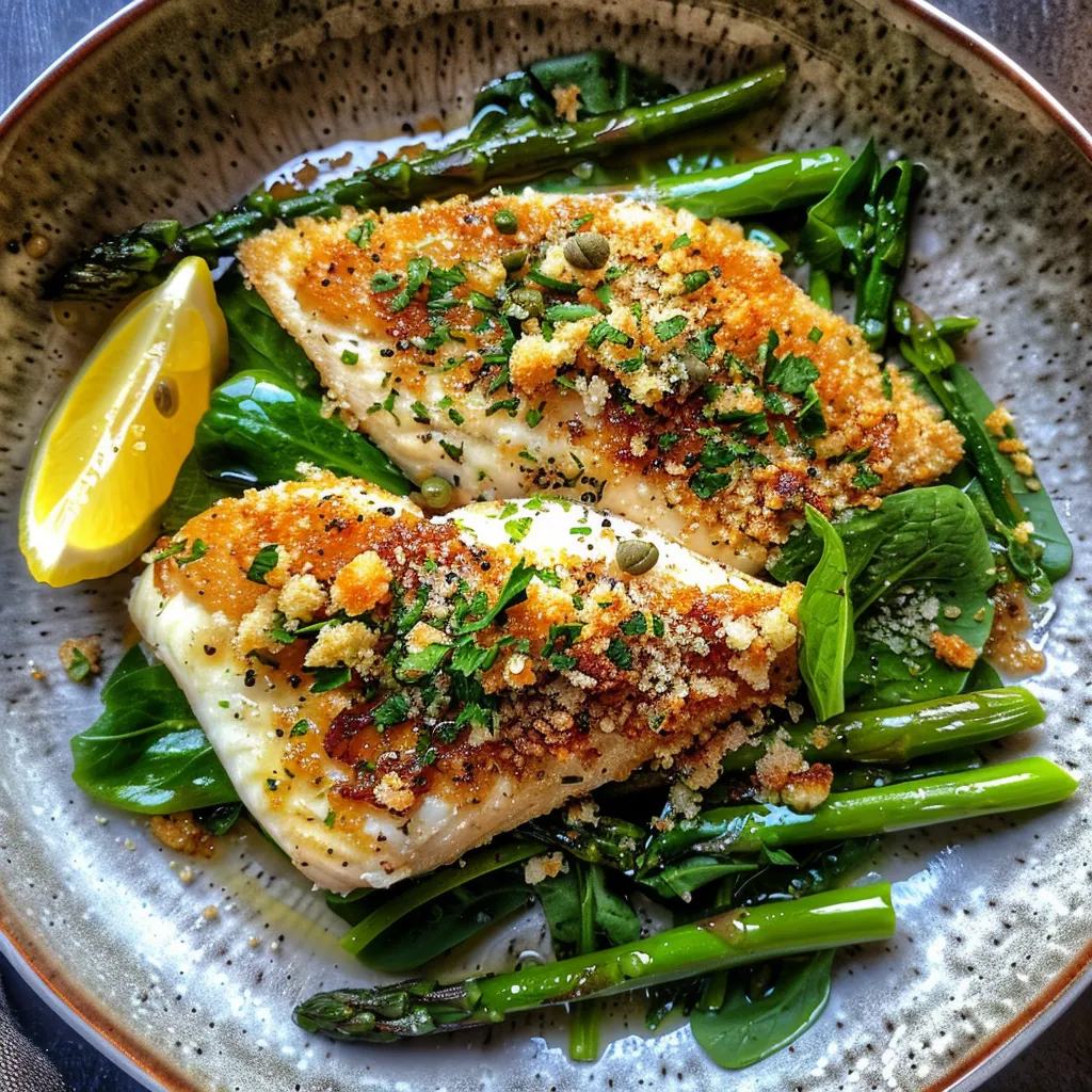Tilapia poêlé et salade croustillante