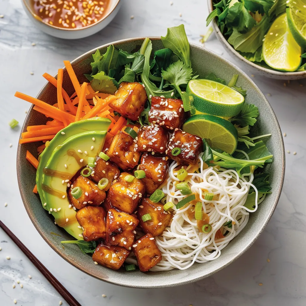 Bols de tofu laqué faciles