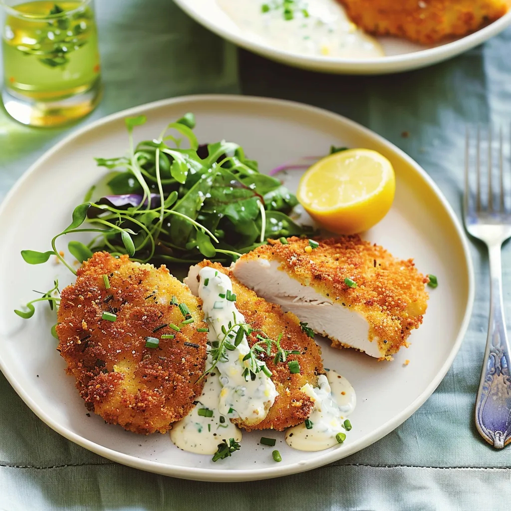 Escalopes de poulet croustillantes