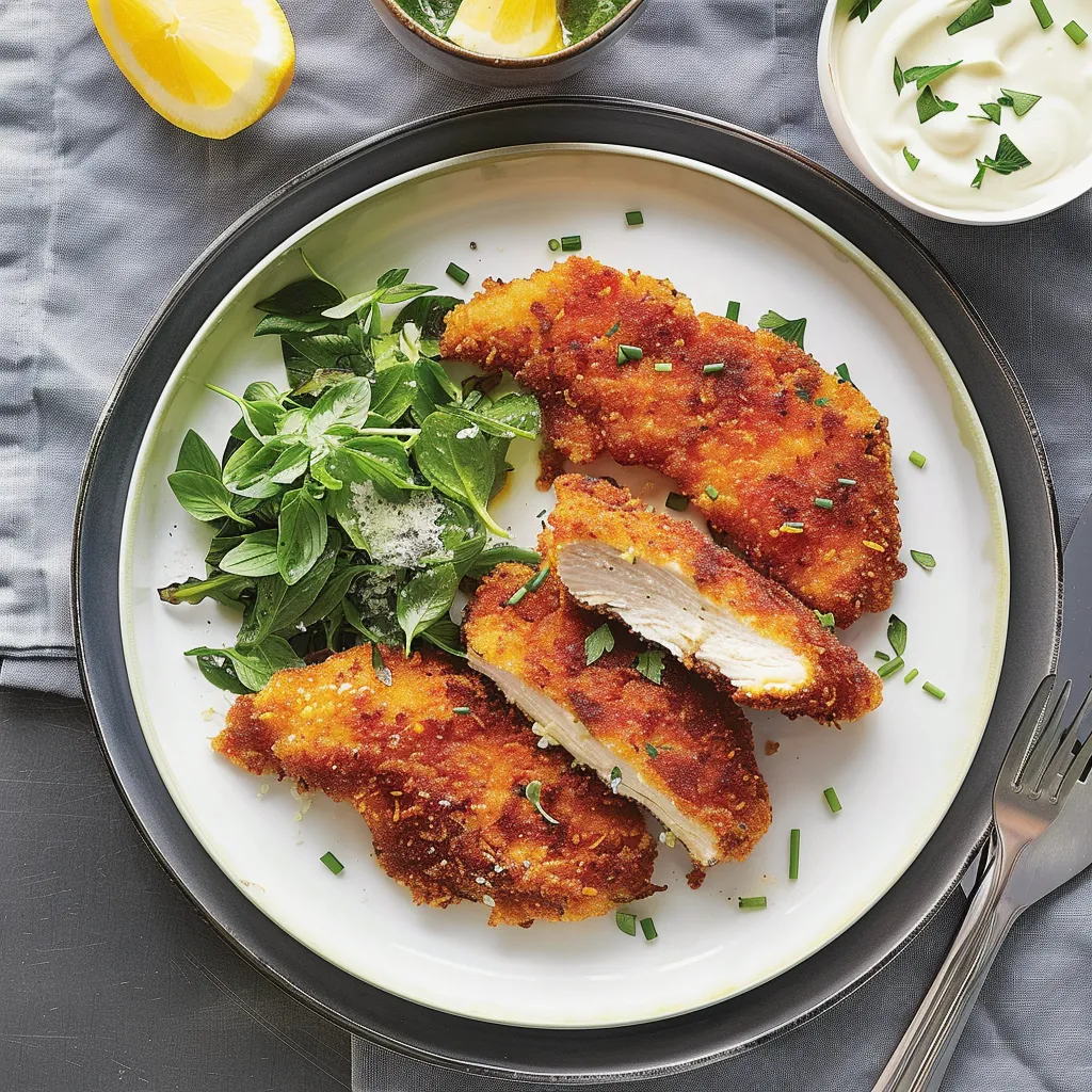 Escalopes de poulet croustillantes et savoureuses