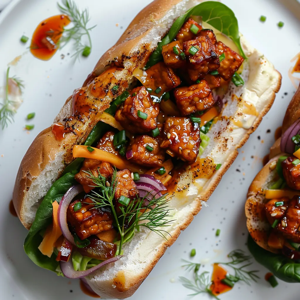 Sous-marins savoureux au tempeh