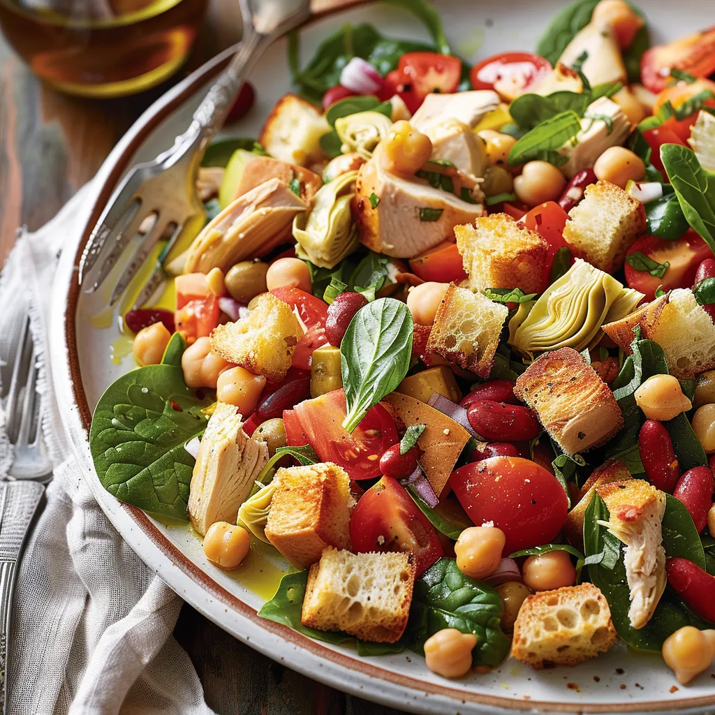 Une délicieuse salade panzanella revisitée