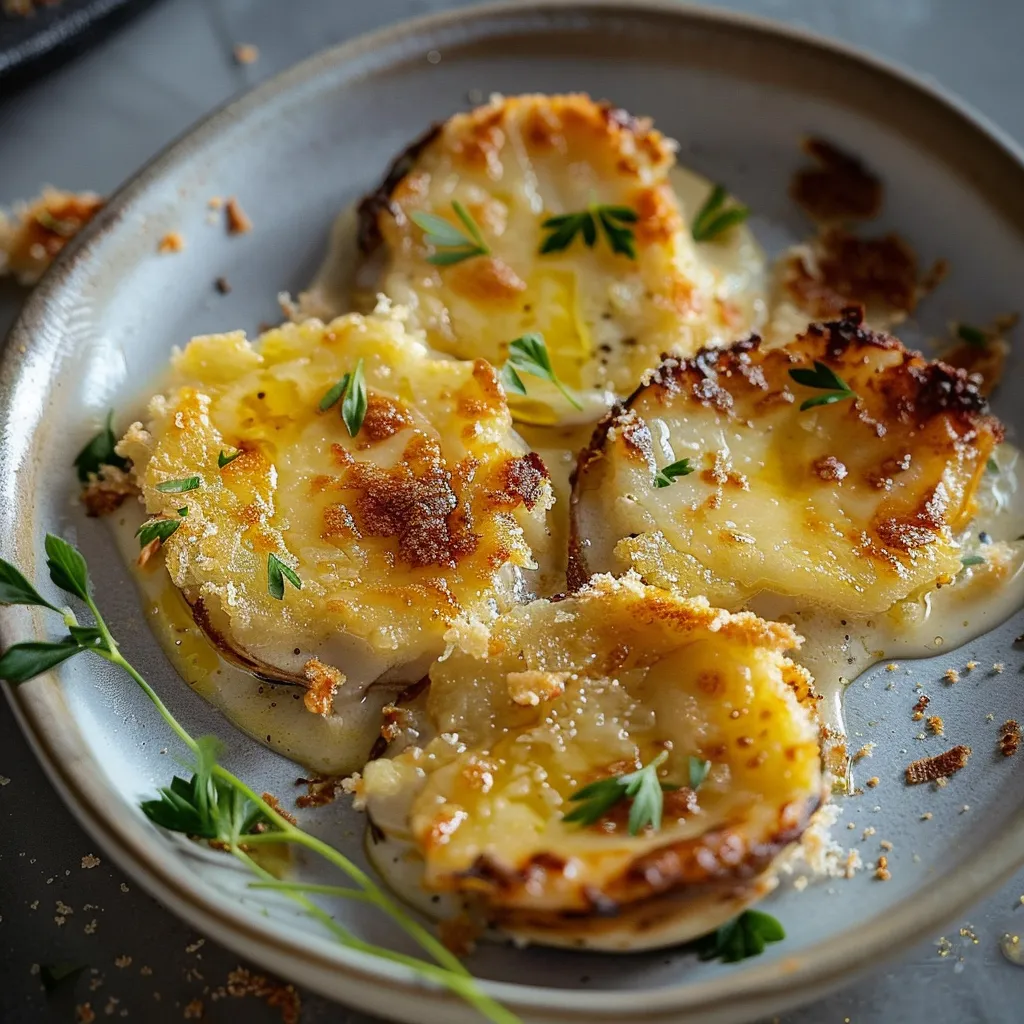 Huîtres gratinées au four