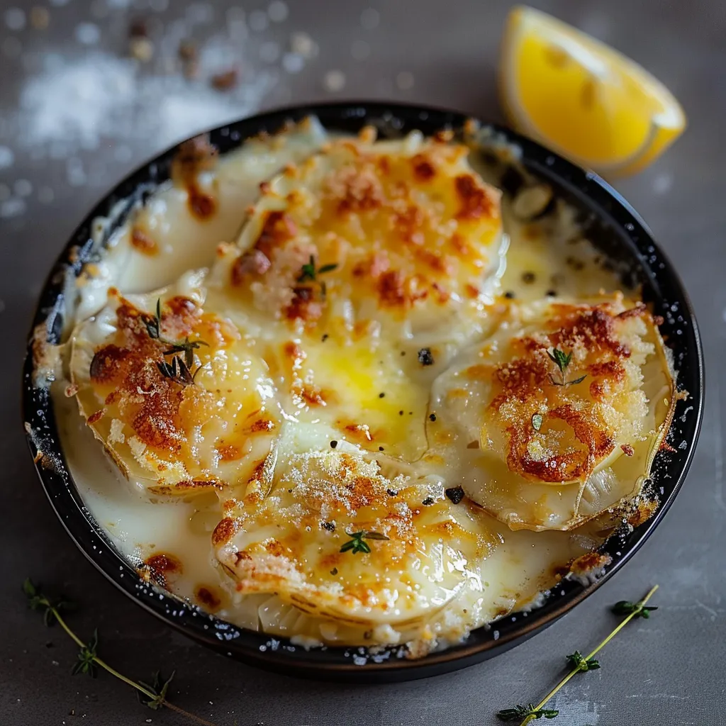 Huîtres gratinées au four gourmandes et savoureuses