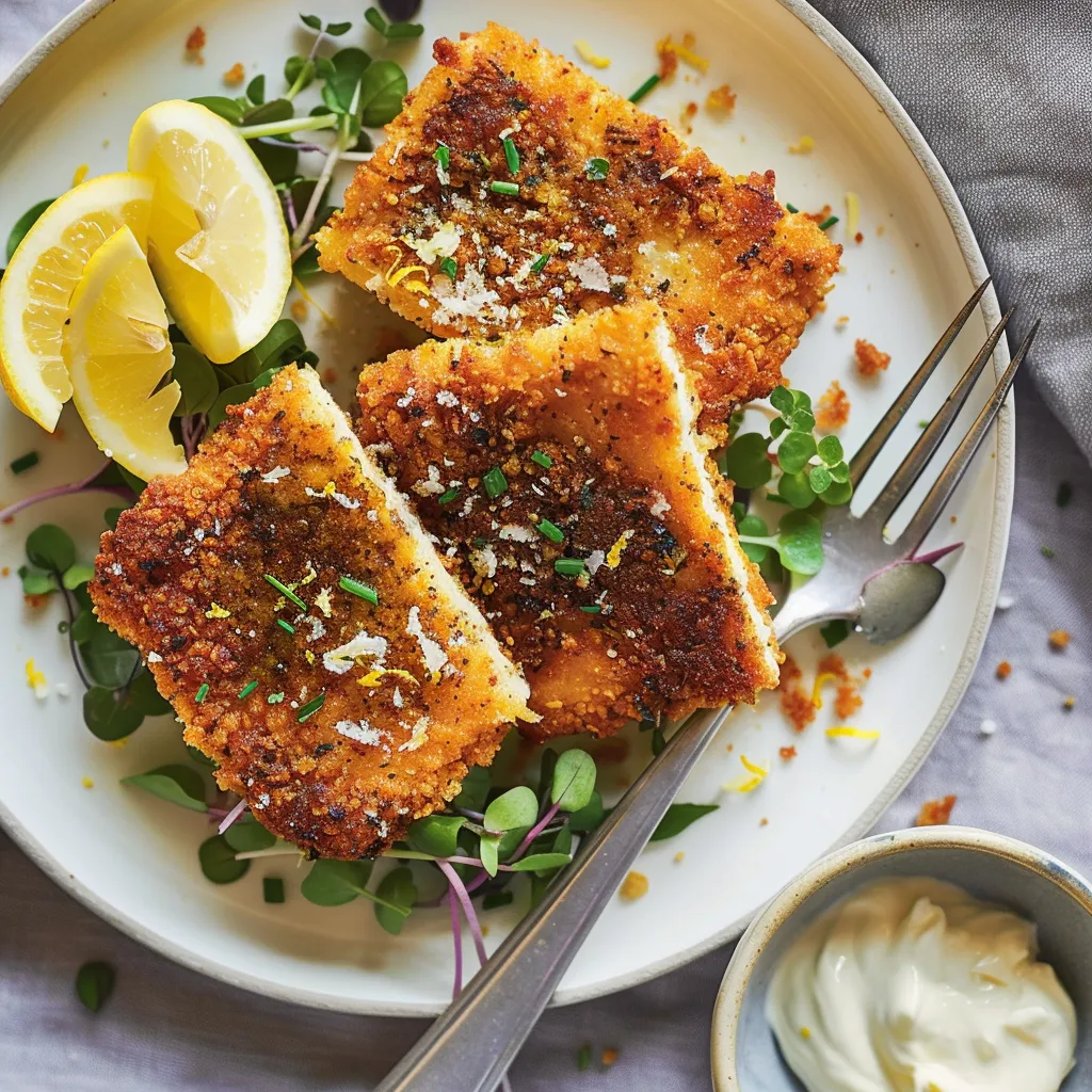 Escalopes tofu croustillantes maison