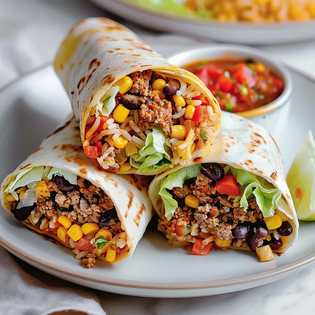 Découvrez les délicieux burritos au boeuf maison