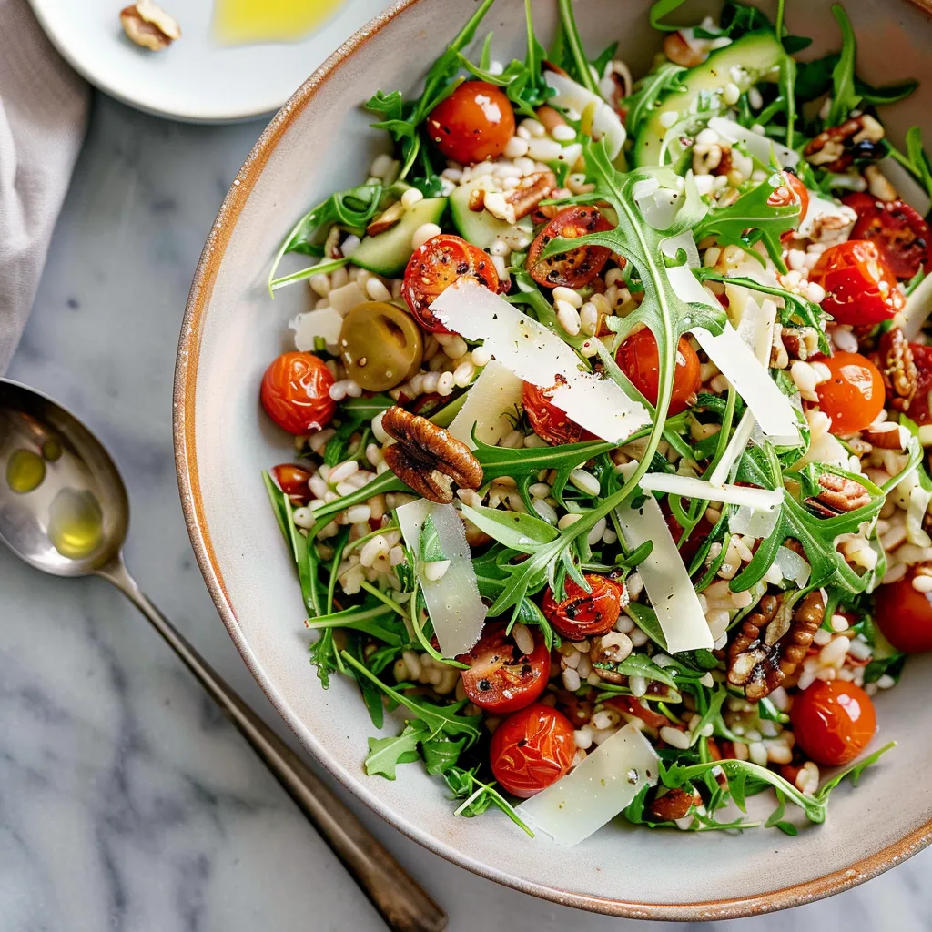 Salade orge fenouil tomates