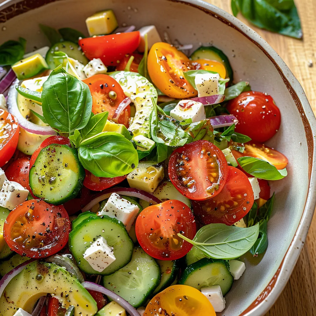 Une salade estivale fraîche et savoureuse