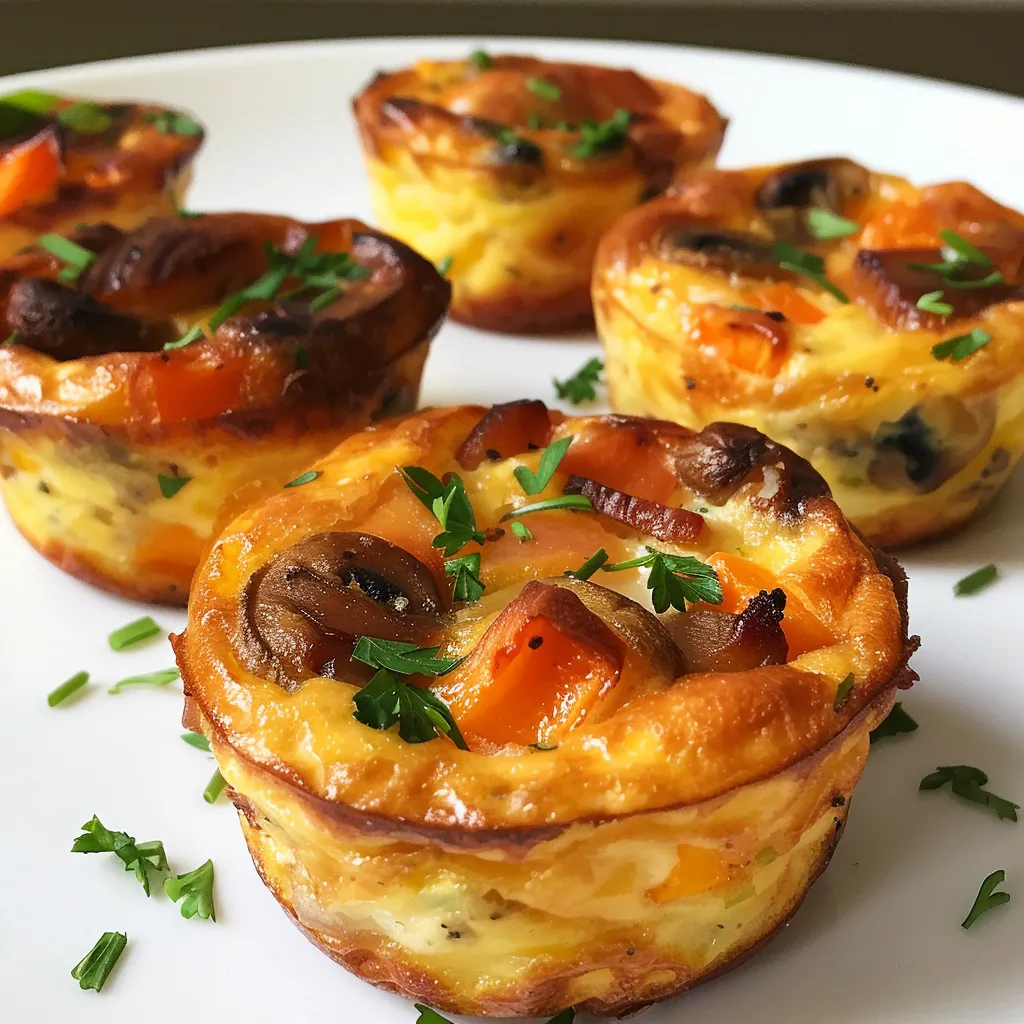 Mini quiches sans pâte saines