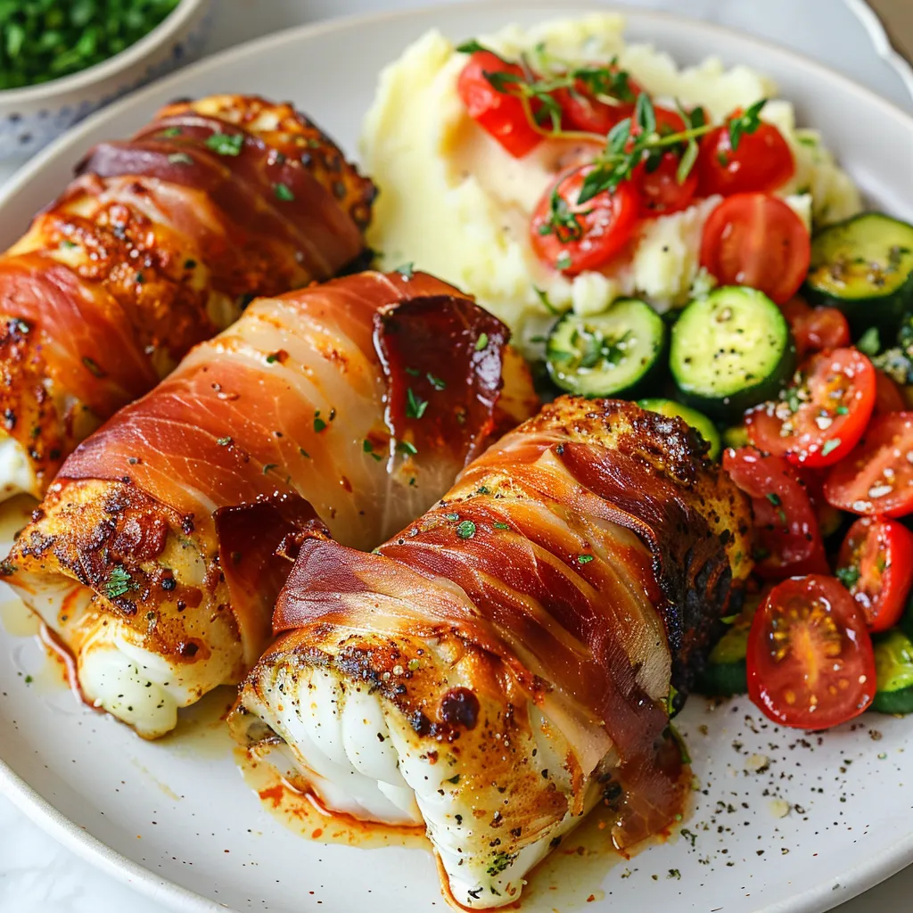 Morue au paprika et prosciutto
