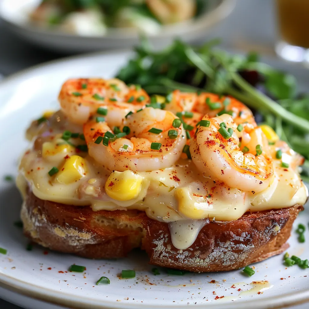 Croque-monsieur aux crevettes