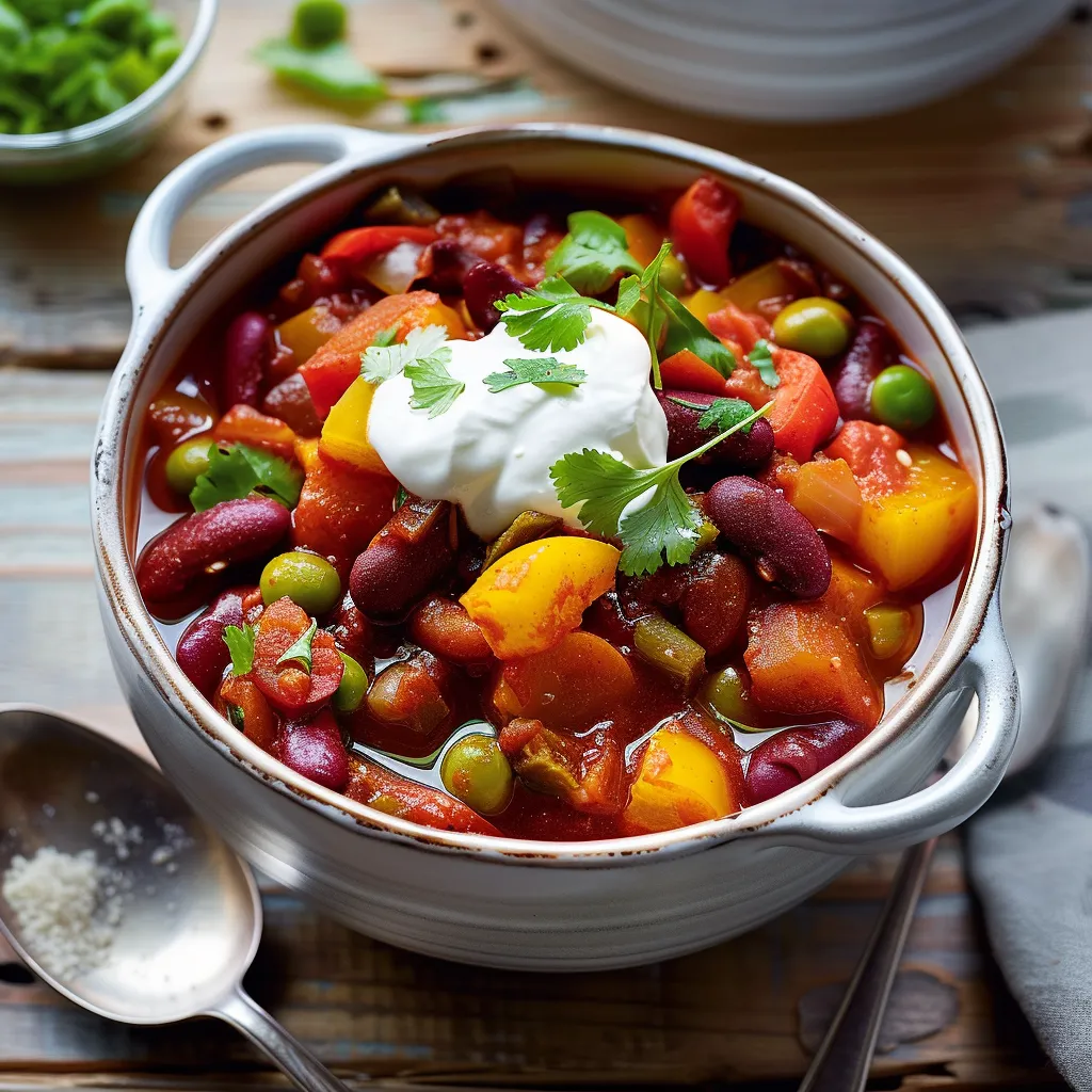 Préparez un chili végétarien savoureux aux edamames