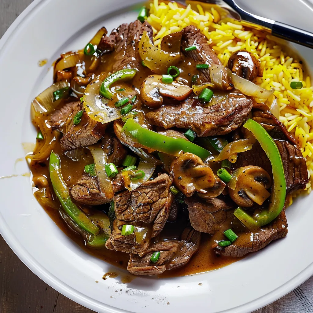 Sauté bœuf poivron champignons