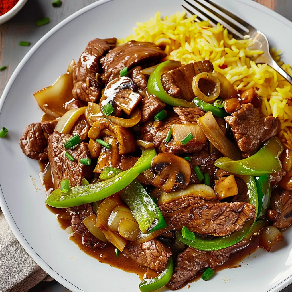 Sauté de bœuf aux légumes colorés et savoureux