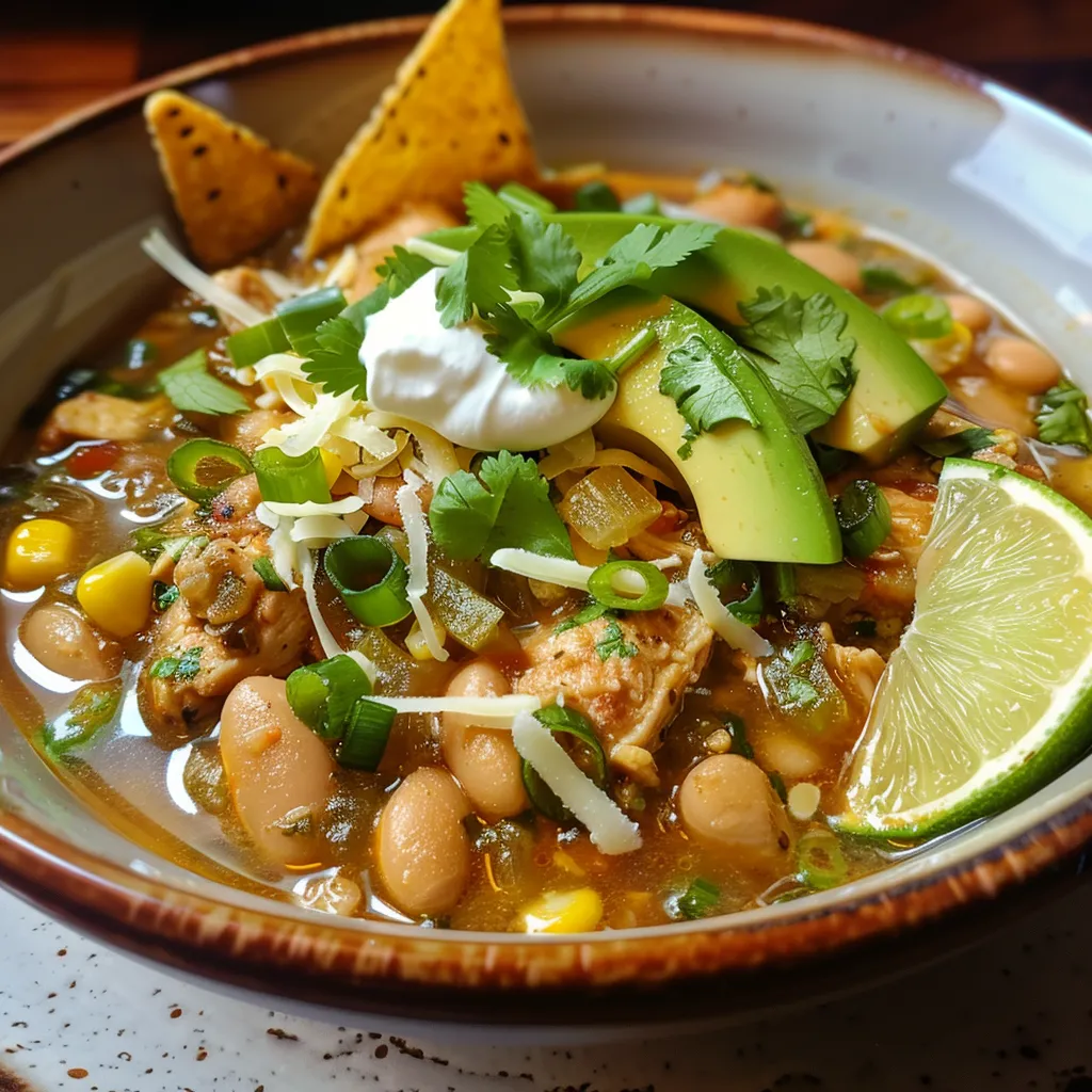 Délicieux chili blanc à l'autocuiseur