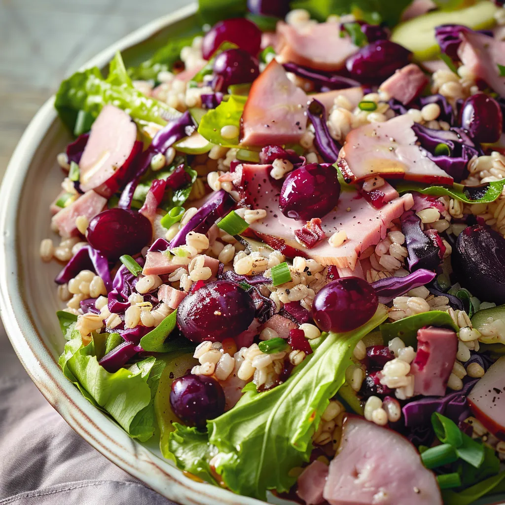 Salade à l'orge et au chou