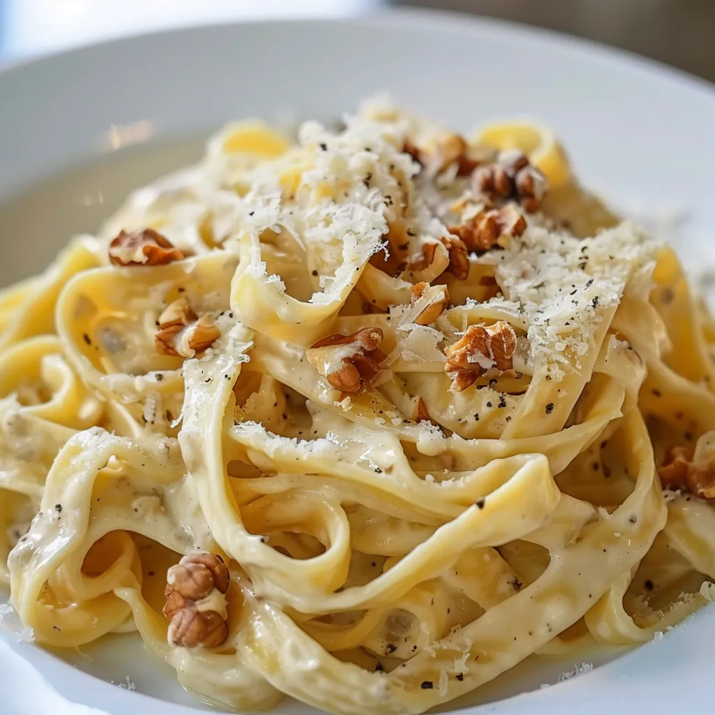Tagliatelles aux saveurs des noix de Grenoble