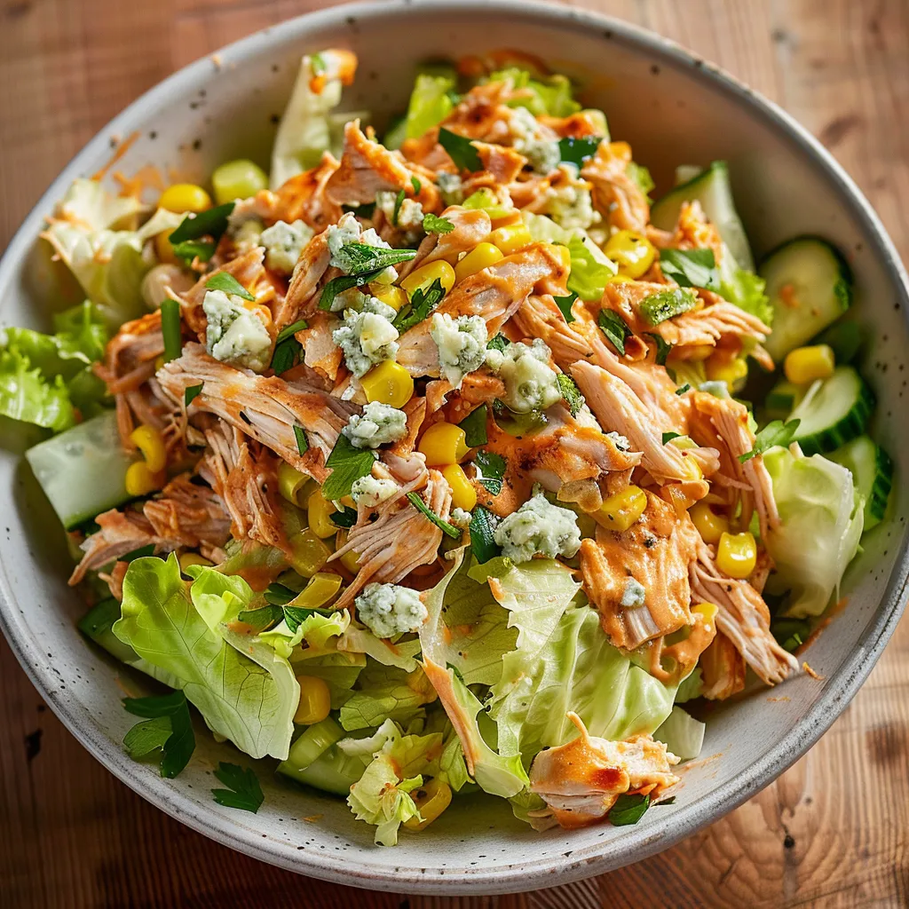 Découvrez une salade Buffalo au poulet irrésistible