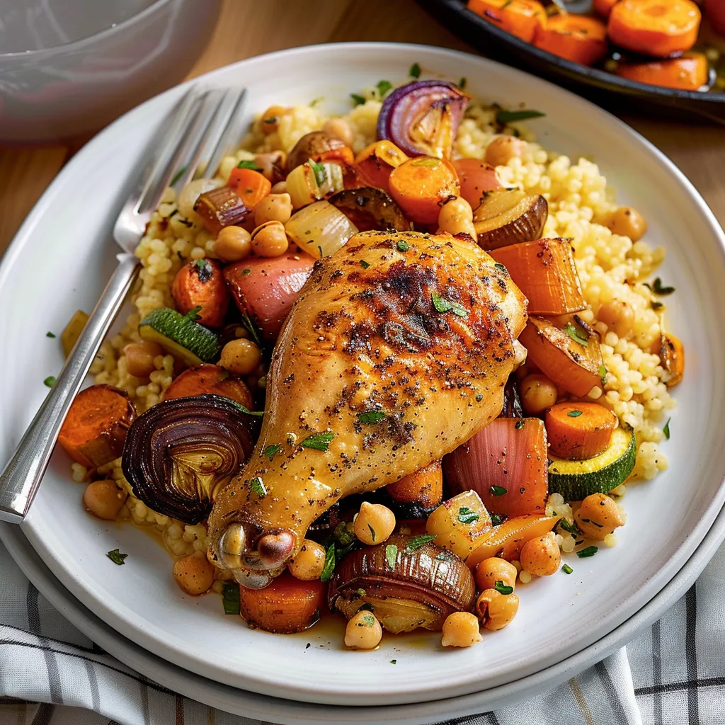Couscous au poulet rôti