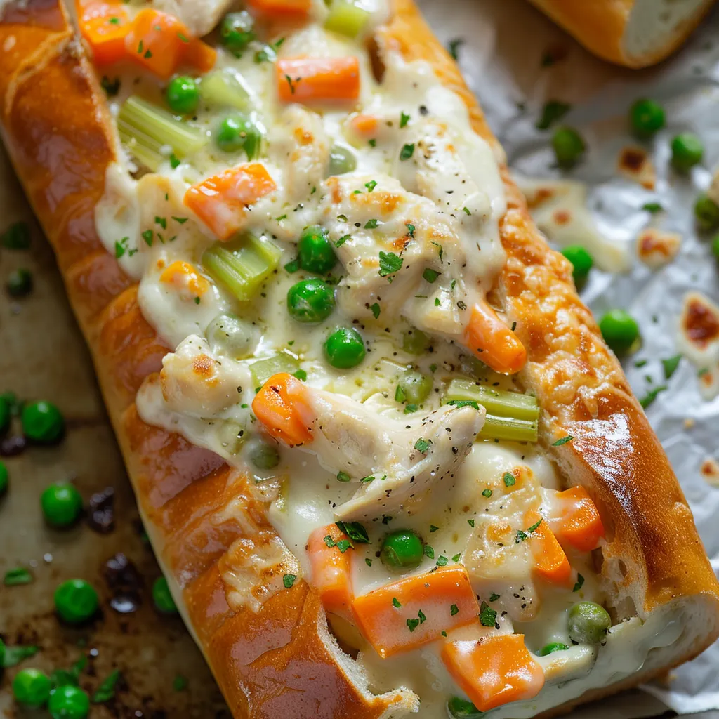 Baguette farcie comme un vol-au-vent