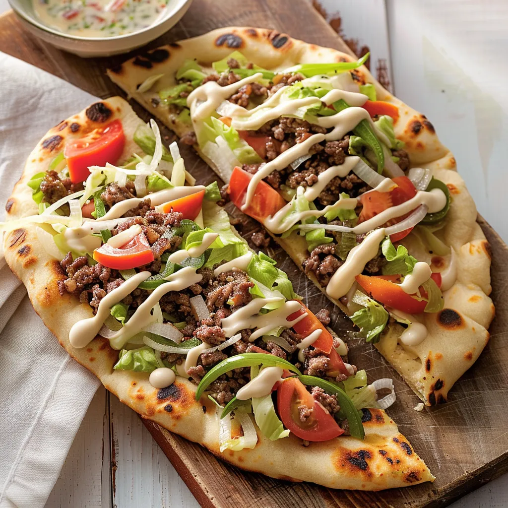 Sous-marin au bœuf et naan