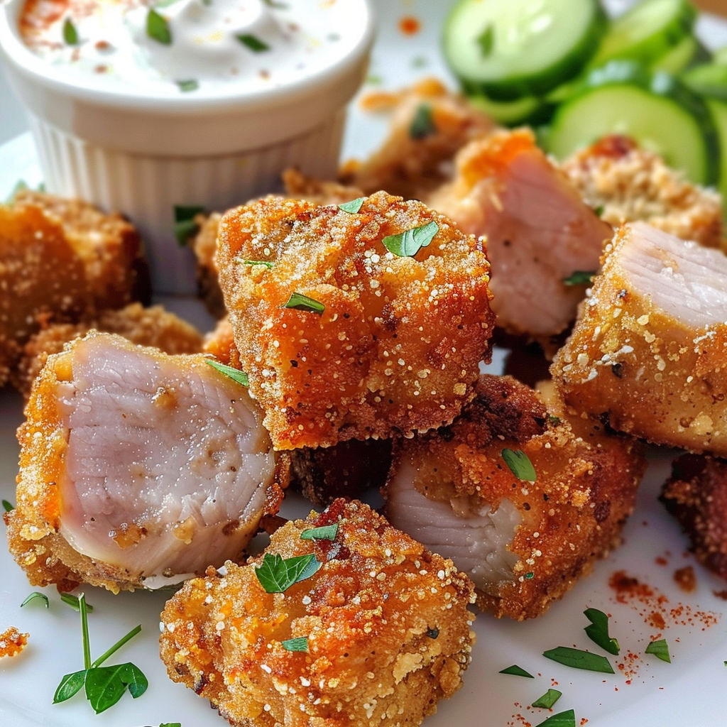 Une recette de brochettes de poulet avec une sauce au yaourt et des herbes.