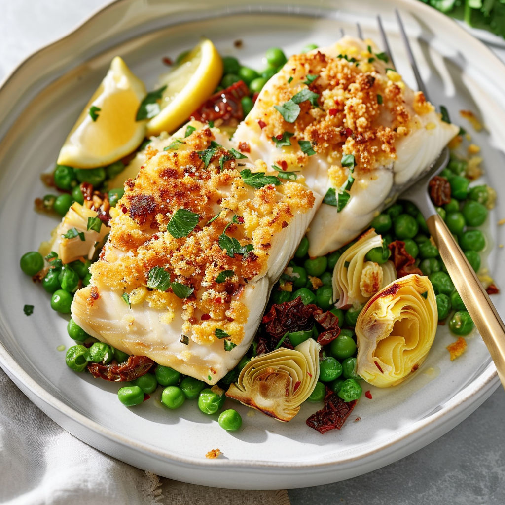Pavés de poisson au citron croquant, une recette savoureuse et délicieuse.