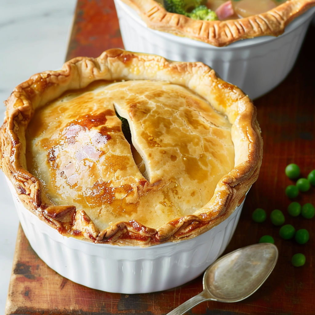 Une tarte aux pommes et aux légumes, servie dans un bol en verre.