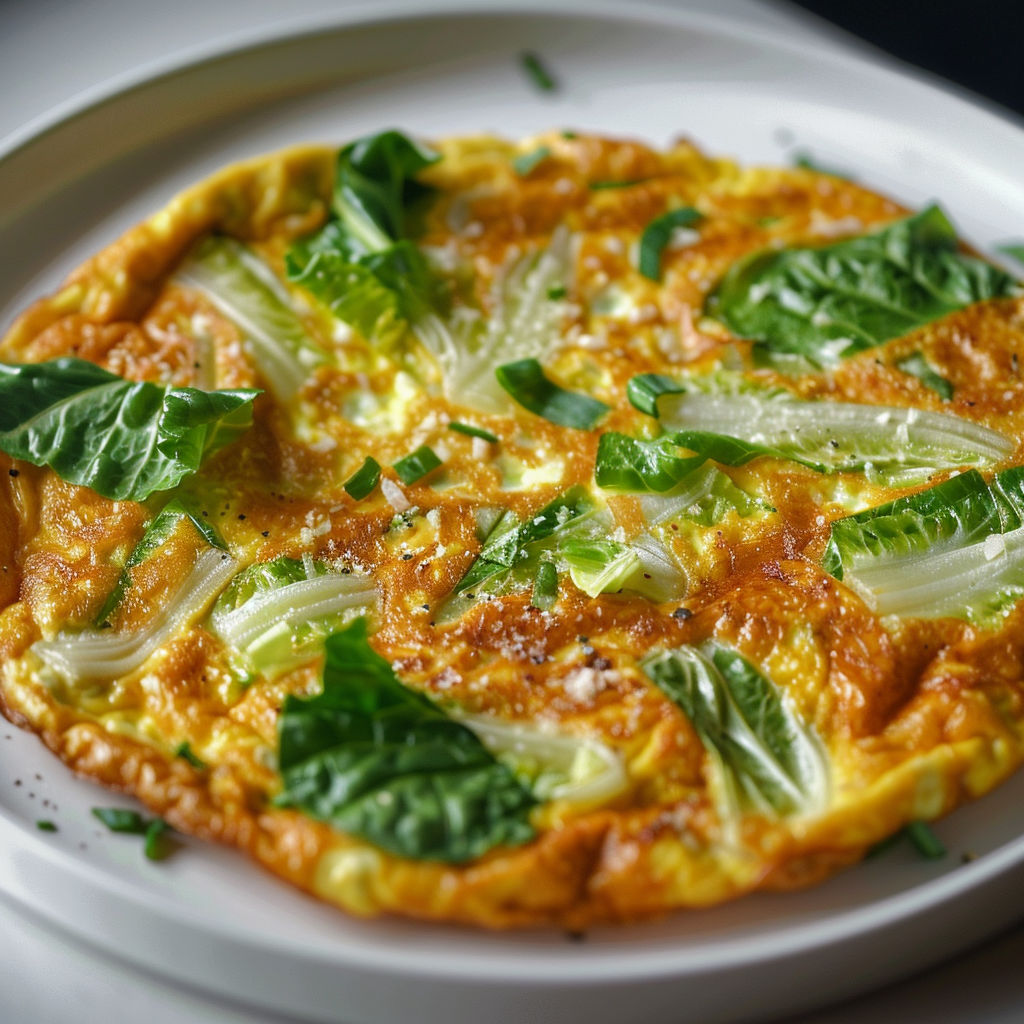 Une quiche aux légumes, avec des légumes verts et des herbes, est servie sur un plateau.