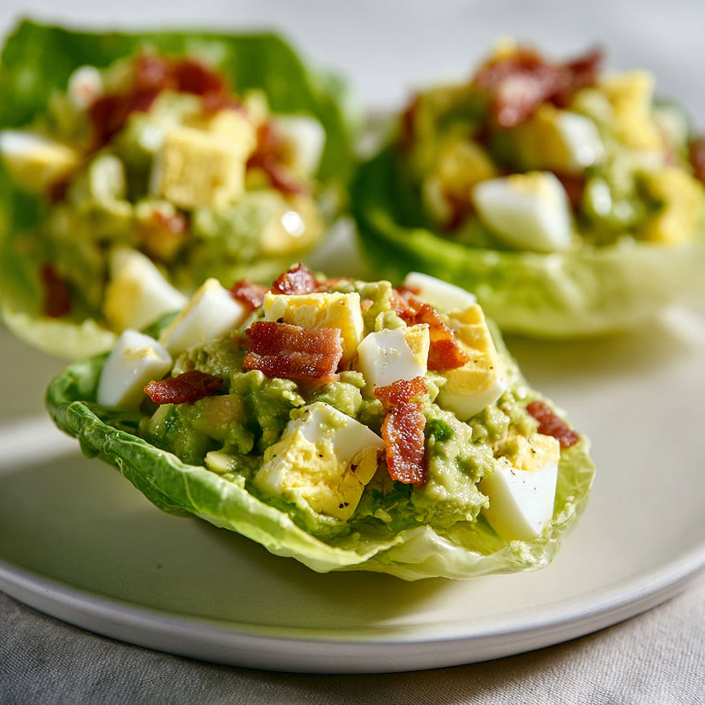 Une salade de quinoa avec des légumes et des bacon.