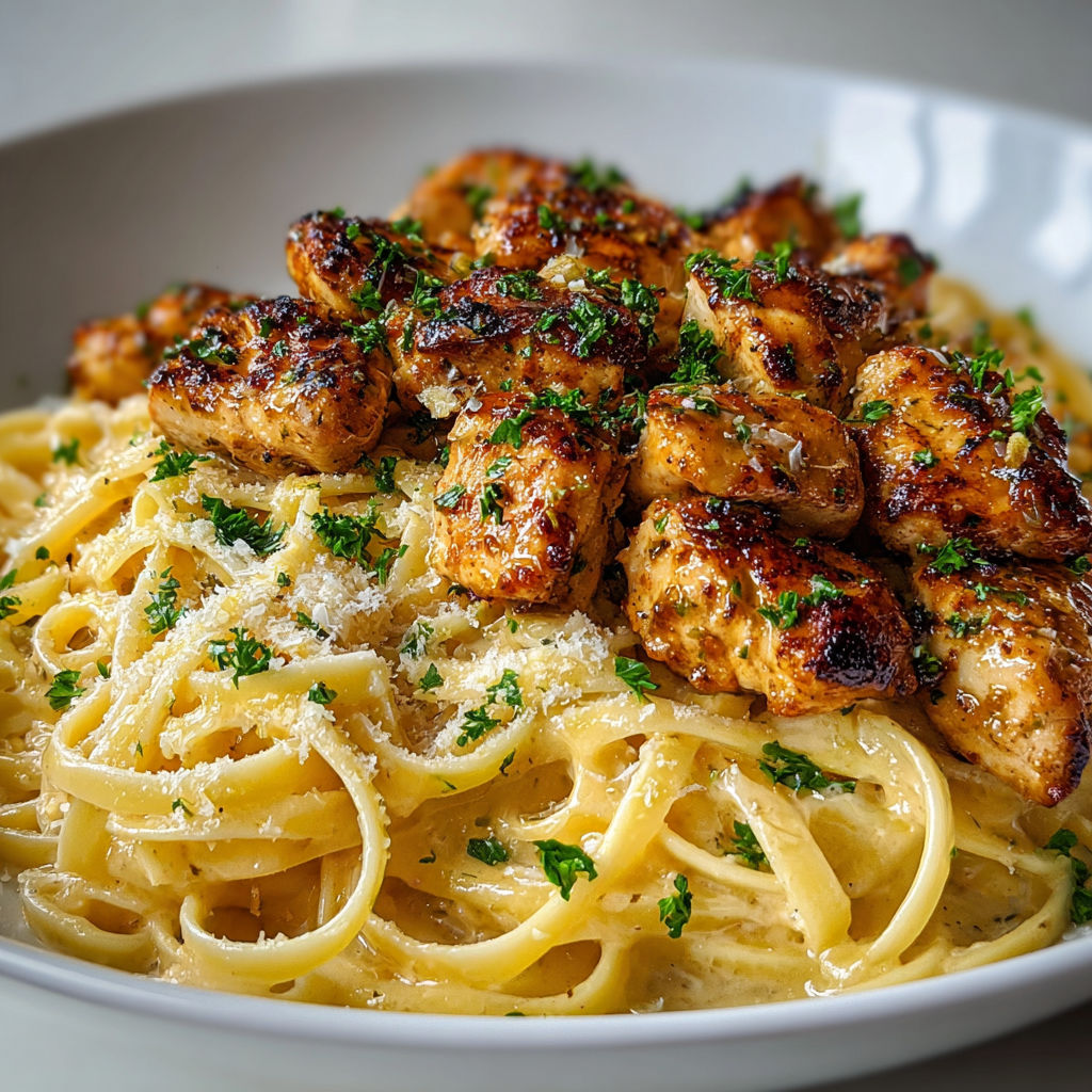Spaghetti crémeux aux crevettes et chorizo, une recette savoureuse et délicieuse.