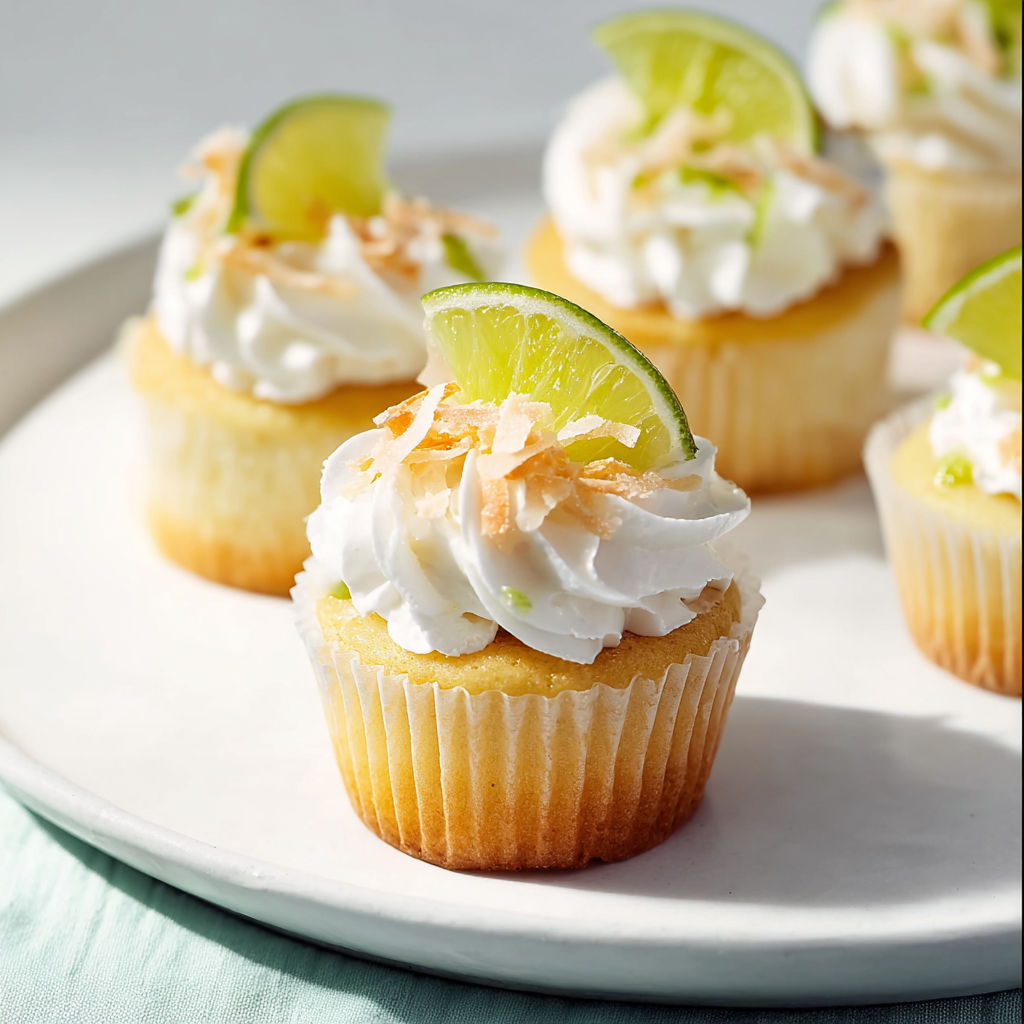 Des mini-gâteaux fraîcheur citronnée sont présentés sur un plateau.