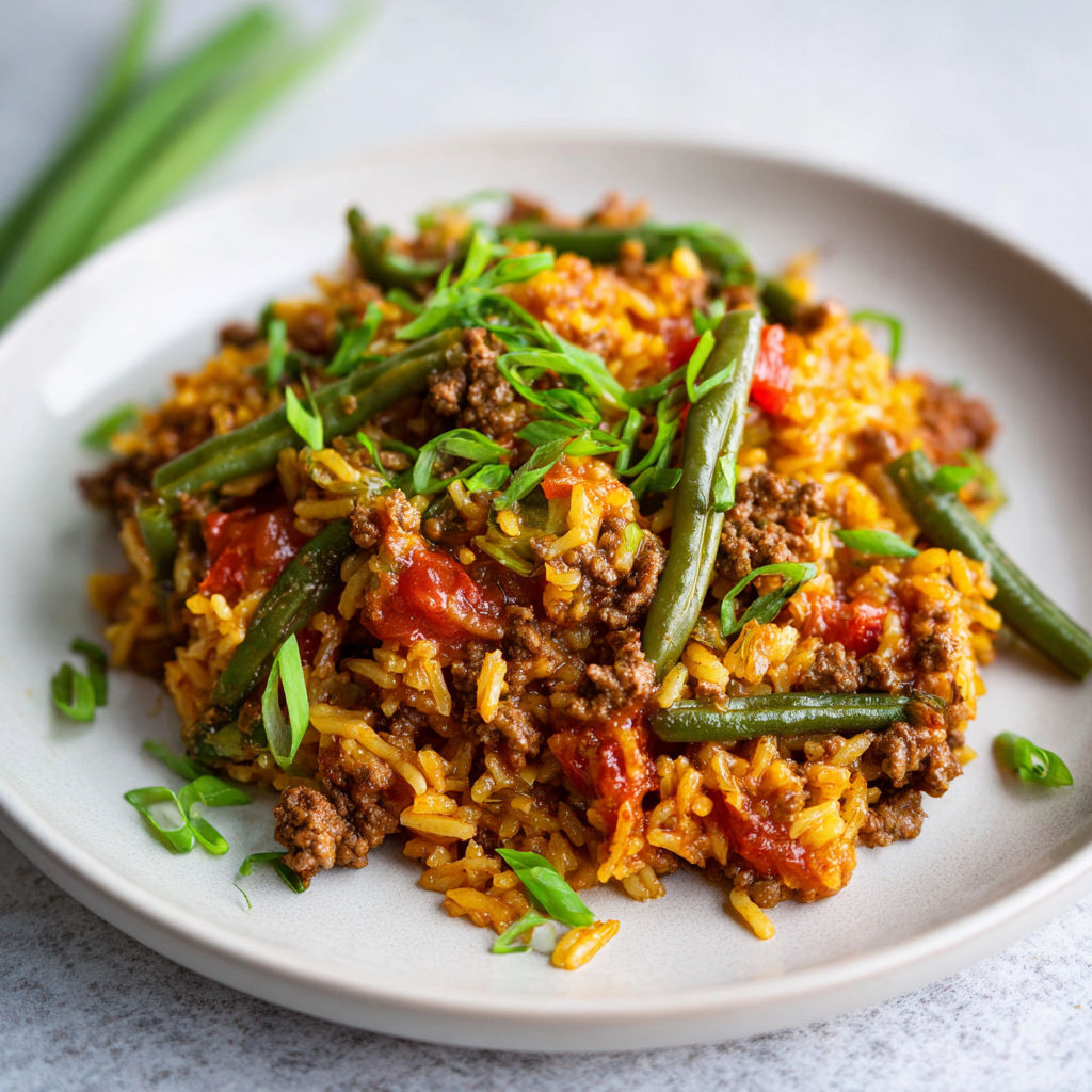 Une plate de riz avec des légumes verts et des épinards.