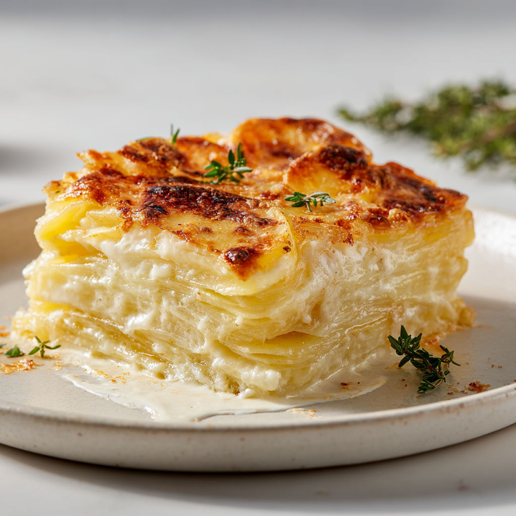 Une tarte au citron cuite à la perfection, avec une sauce crémeuse et des herbes fraîches sur le dessus.