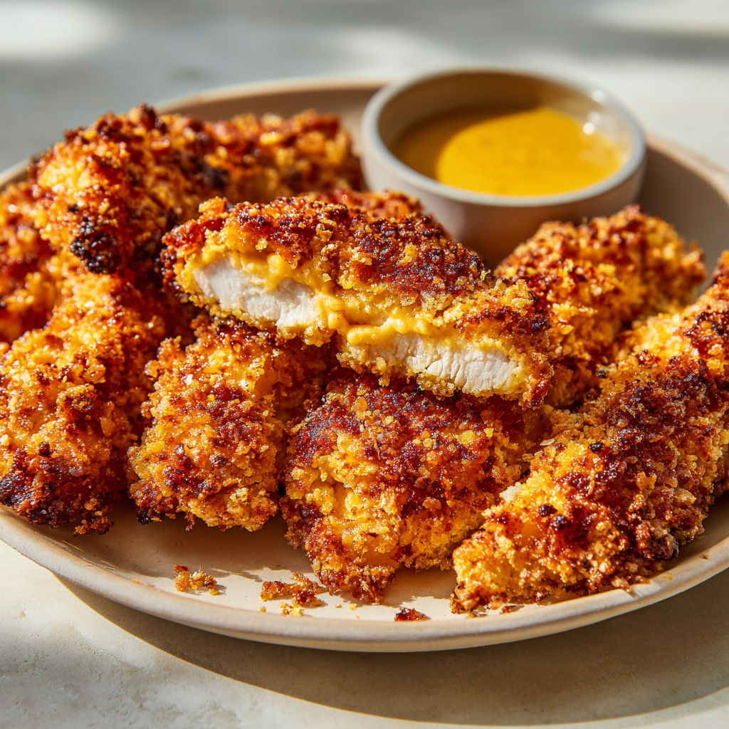 Plate of crispy chicken wings with a side of dipping sauce.