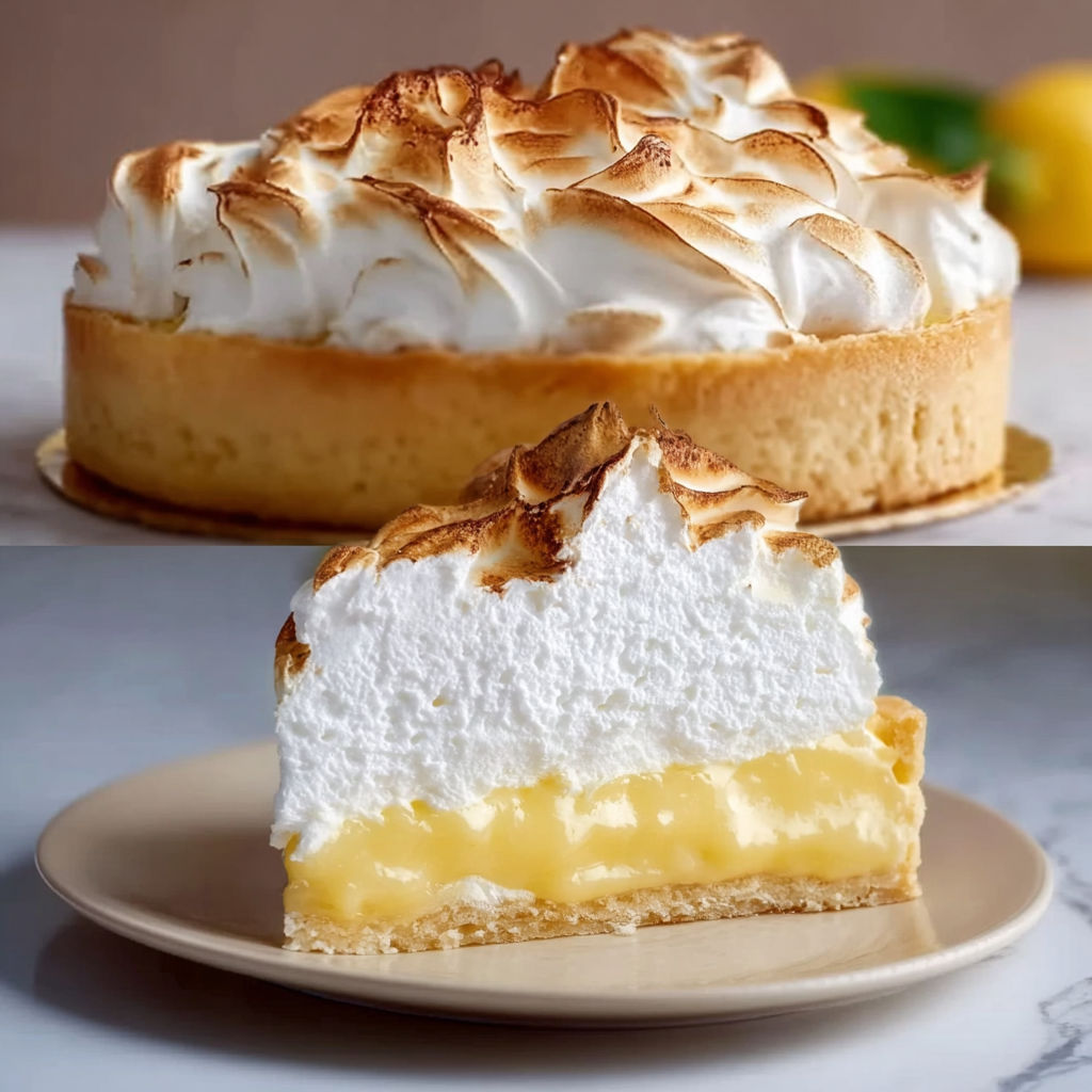 Une tarte aux pommes et crème chantilly sur un plateau.