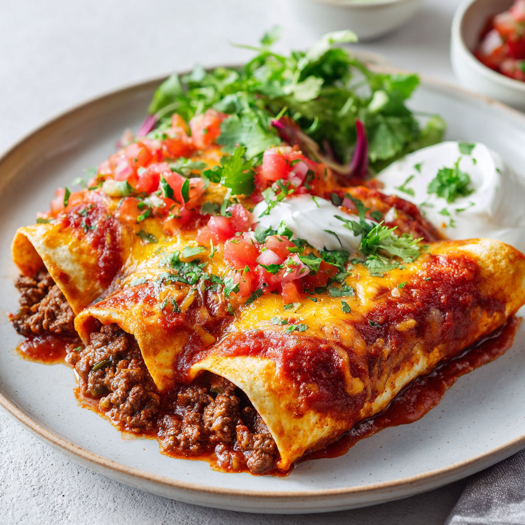 Un plat de chili con carne avec des légumes et des fromages.