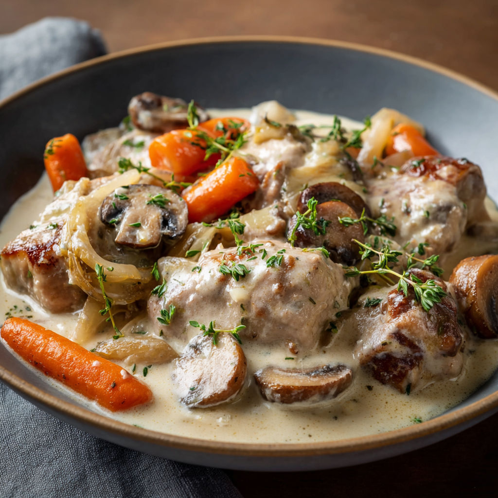 Recette du jour : la blanquette de veau facile.