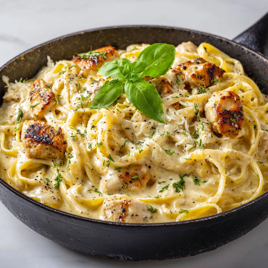 Une recette de spaghetti à la sauce tomate et aux légumes, servie dans un bol en fonte.